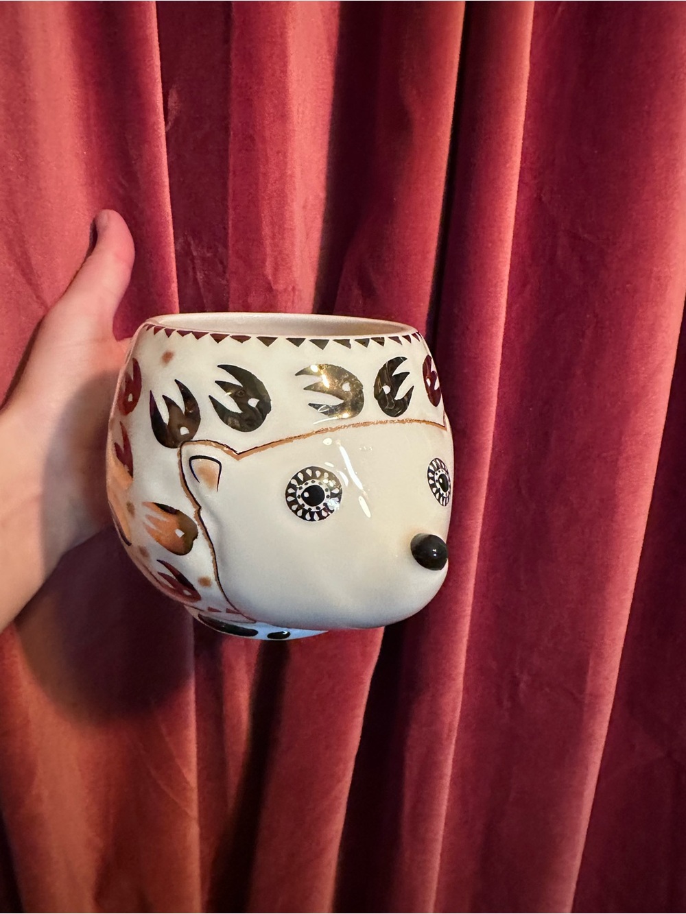 NATURAL LIFE Ceramic Hedgehog Mug